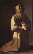 Francisco de Zurbaran St. Franciscus in meditation USA oil painting artist